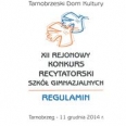 Wyniki eliminacji miejskich XII Rejonowego Konkursu Recytatorskiego